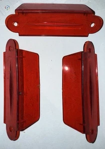 Flipper Set (3) rot transparent einseitige Spurführungen 3" - Bild 1 von 2