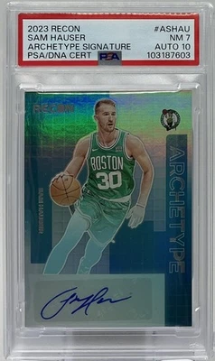 Sam Hauser Auto PSA 10 - 2023 Panini Recon ‘Archetype’ -Celtics, UVA, Big Smooth - Image 1 of 4