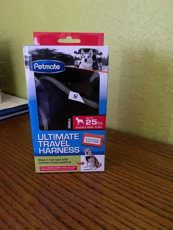 Nuevo arnés de viaje Petmate Small Ultimate + correa de hasta 25 libras se ajusta de 15 a 22" Foto 1 de 1