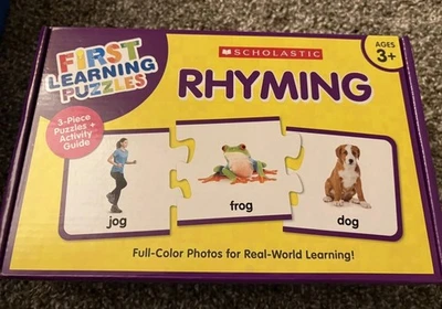 First Learning Puzzles: Rhyming by Scholastic Teaching Resources (2020, Jogo) - Imagem 1 de 4