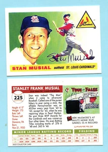 Tarjeta de coleccionista estilo 2023-1955 - #225 Stan Musial - Cardenales de San Luis - Imagen 1 de 1