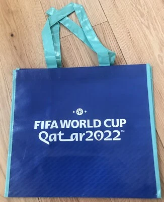 Qatar FIFA World Cup 2022 official Blue Beautiful Tote Souvenir Bag NEW/RARE - Image 1 of 3