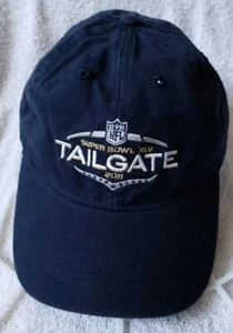 2011 NFL Super Bowl XLV TAILGATE Strapback Navy Blue Cap Hat NFL Team - Picture 1 of 8