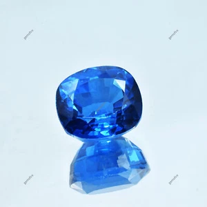 Natural Blue Tanzanite Square Cushion Cut 15.30 Ct CERTIFIED Loose Gemstone - Picture 1 of 15
