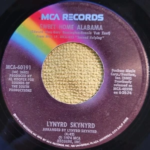 Lynyrd Skynyrd "Sweet Home Alabama / Saturday Night Special" VG - Picture 1 of 3