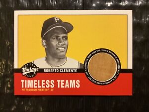 Upper Deck Clemente 2001 Vintage Timeless Teams Baseball Card Relic Mint