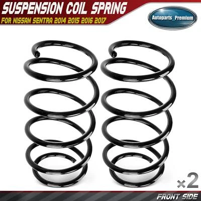 Juego de 2 muelles helicoidales delanteros para Nissan Sentra 2014-2019 1,6 L 1,8 L 540104FU0B Foto 1 de 4