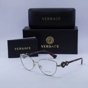 NEW Versace VE1284 1489 Light Gold 55mm Eyeglasses - Picture 1 of 7