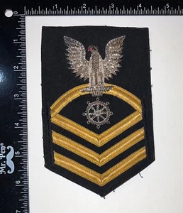 USN US Navy Quartermaster Chief Petty Officer CPO BULLION Rate Patch - Picture 1 of 2