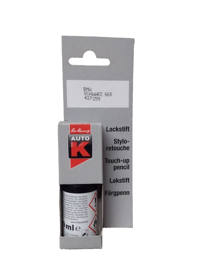 1 Lackstift BMW 668 Schwarz glänzend Autolack AutoK 9ml Glanz 427259 Black - Bild 1 von 1
