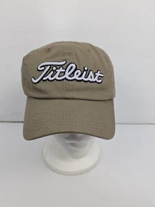 Titleist Mens Strapback Beige Golf Hat - Picture 1 of 9