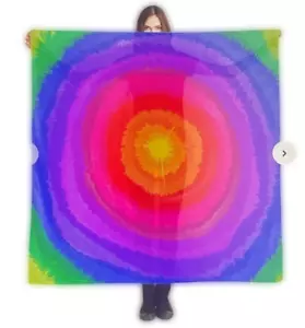 RIESIGE 55" MEHRFARBIGE SEIDE Jumbo Foulard Mischung Zaubertrick Produktion Abdeckung XL - Bild 1 von 18
