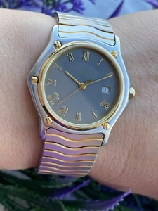 Ebel Classic Wave Watch Gold 18k & Steel Quartz Unisex Swiss Made 183909 - Picture 1 of 16