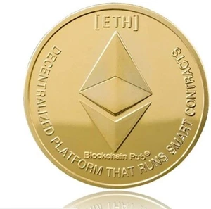 Ethereum Crypto Currency Gold Crypto Coin 1oz W/ Case Limited Edition ETH Ether - Picture 1 of 6
