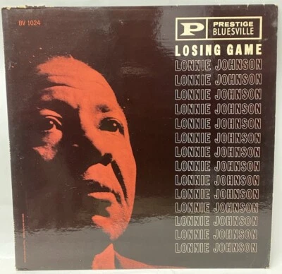 Lonnie Johnson - Losing Game (LP, Mono, Deep Groove) 1961 Prestige Blues VG+/VG - Image 1 of 4