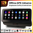Produktbild - 8 Kern CarPlay Android Auto 12 Autoradio Für Audi Q5 MMI GPS Navi BT DAB+ Kamera