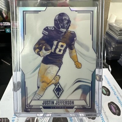 2023 Panini Phoenix Justin Jefferson Silver Contours #CON-1 Minnesota Vikings - Image 1 of 2