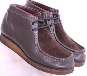 Proenza Schouler Riva Brown Suede Moccasin Chukka Boots shoes Women's 7.5 - Picture 1 of 9
