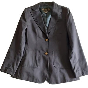 BARBOUR Women's Navy Blue 'CLASSIC PATCH' Chore Style Blazer Size UK 12 - Picture 1 of 8