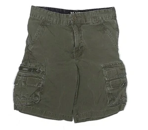 PLUGG boy cargo shorts army olive green solid size 8 - Picture 1 of 12