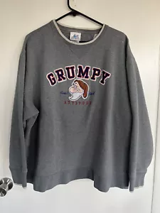 Disneyland Parks Resort Grumpy Gray Pullover Sweatshirt Real Bad Attitude XL - Picture 1 of 8