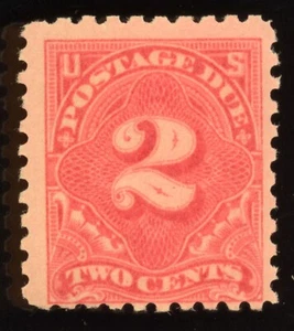 US Scott J53a Mint NH OG Postage Due 2 cents  dull rose 1914 Lot AM1001 bhmstamp - Picture 1 of 2