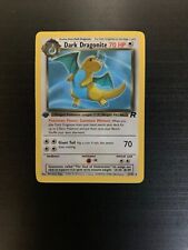 Dark Dragonite 22/82 Rare - 1st Edition - 2000 Team Rocket Pokemon Card - NM