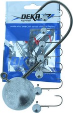 Round Jig Bleiköpfe Deka Gummifische Bleiköpfe Jigkopf Hecht Zander 2/0 bis 5/0