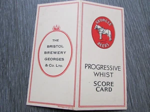 Bristol Brewery Georges & Co Beers & Stout Promotional Advertising Whist Card - Picture 1 of 7