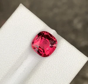 Pietra Preziosa Sciolta Granato Rosa Rosso 3,35 Ct - Taglio Cuscino Umbalite Naturale - Tanzania - Foto 1 di 7