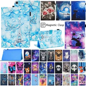 For Samsung Galaxy Tab A T290 T510 T590 Tablet Pattern Leather Stand Cover Case - Picture 1 of 213