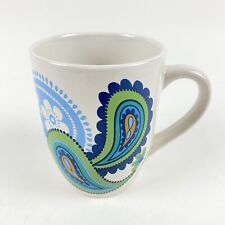 Royal Norfolk Blue Green Paisley Coffee Tea Cups Mug