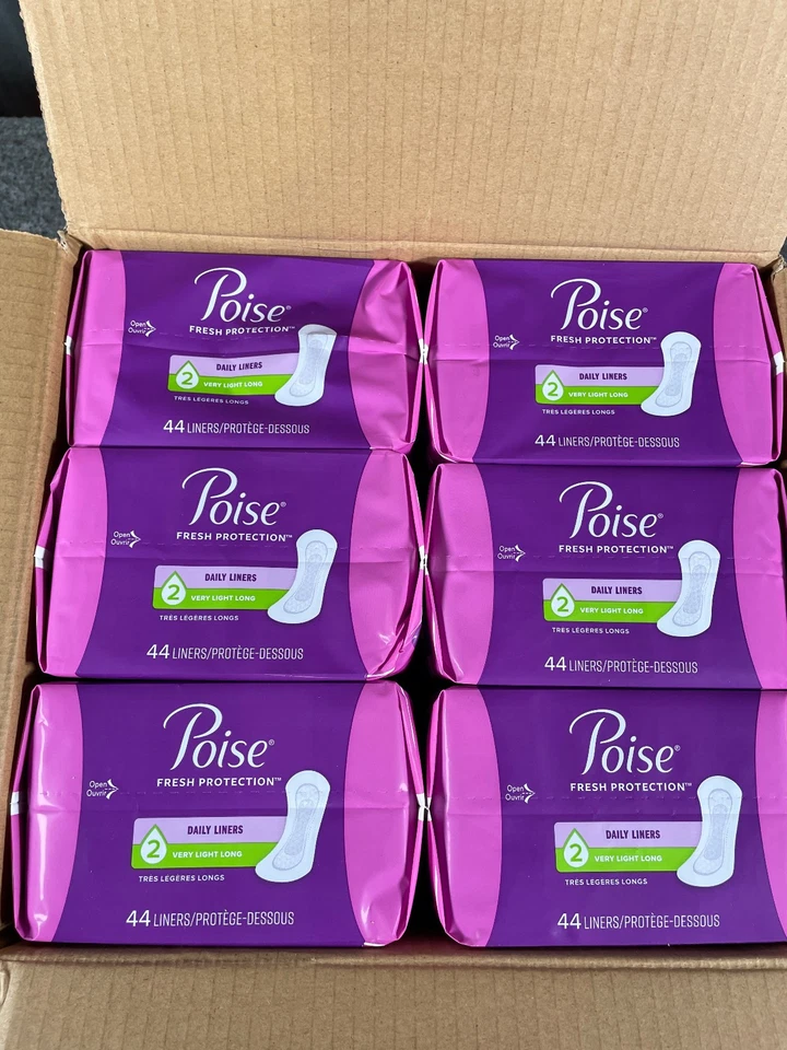 264 almohadillas para incontinencia de equilibrio longitud larga muy ligeras 44 unidades x6 paquetes en total nuevas Foto 1 de 4