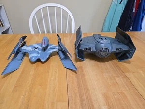 Star Wars Darth Vader's Tie Fighter Advanced And Droid Hyena Bomber - Picture 1 of 12