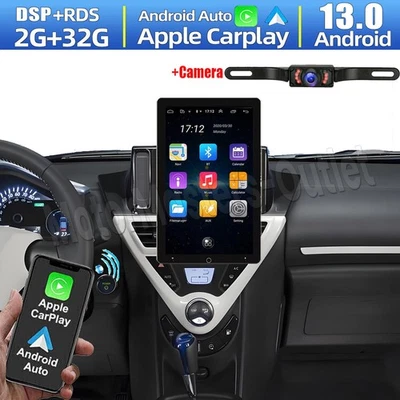 Radio estéreo para coche Android 13 giratoria de 10"" Carplay GPS BT para Scion iQ 2012-2015 Foto 1 de 4