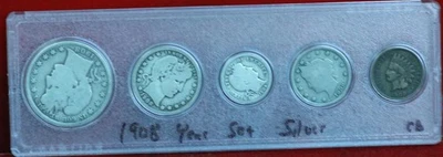 1908 United States Silver Year Set - Image 1 of 2