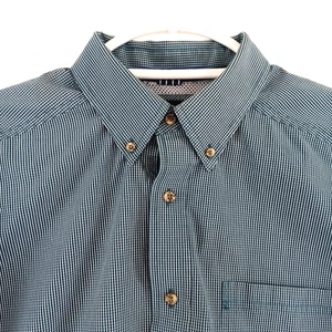 Camisa de Vestir Ariat Pro Series Para Hombre Extra Grande Verde Blanco Tattersall Cuadros Larga - Imagen 1 de 14
