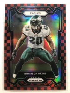 Brian Dawkins 2023 Panini Prizm #241 RED BLACK CHECKERBOARD PRIZM SSP EAGLES  - Picture 1 of 2