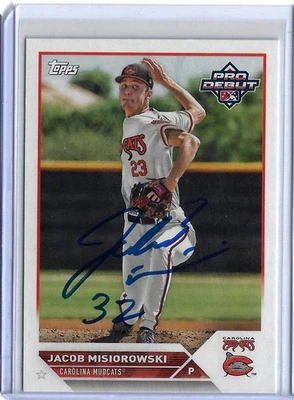 Jacob Misiorowski Autographed 2023 Topps Pro Debut #PD72 Rookie Card RC - Image 1 of 4