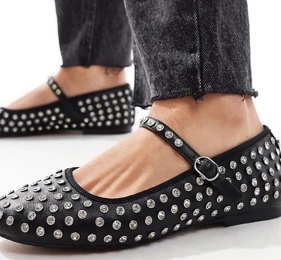 House of Harlow 1960 llamativo brillo tachonado ballet pisos para mujer 6,5 Foto 1 de 4