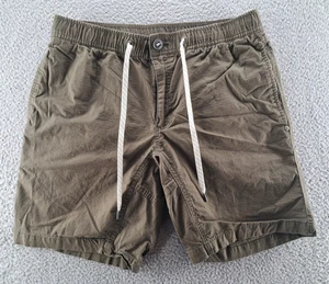 Vuori Shorts Mens Medium Green Ripstop Elastic Waist Climb Performance Gym V370 - Picture 1 of 10