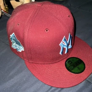 New Era New York Yankees Cardinal 59FIFTY 1999 World Series Patch Größe 8 - Bild 1 von 3