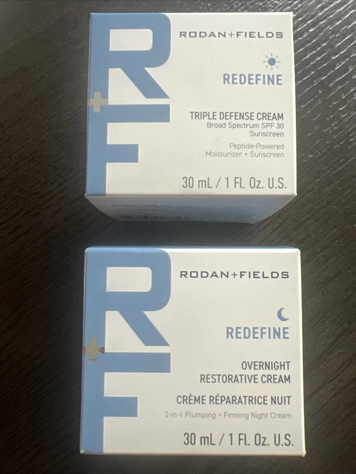 Exp 12/2026 Rodan + Fields REDEFINE Triple Defense & Overnight Restorative Cream - Image 1 of 4