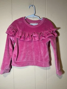 Btween Mädchen rosa Samt Langarmshirt Größe 5T  - Bild 1 von 6