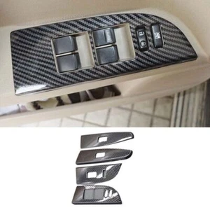 2009-14 Carbon Fiber ABS Window Switch Button Garnish Trim For Toyota Highlander - Bild 1 von 8