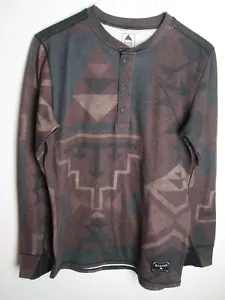 Burton Dri release Wool underlayer base garment Henley pullover Thermal shirt M - Picture 1 of 11