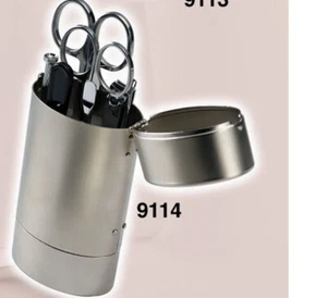 ASTUCCIO MANICURE NAGELETUI METALLO ASTUCCIO DA VIAGGIO SET CURA UNGHIE 9114 - Foto 1 di 1