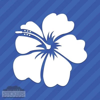 Hibiscus Flower Vinyl Decal Sticker Hawaii Hawaiian Islands - Image 1 of 2