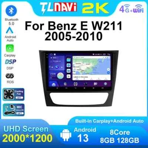 Android13 Car Radio GPS Player For 2005-2010 Benz E Class W211 CLS W219 CLK W209 - Picture 1 of 32