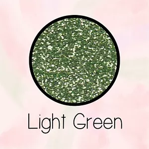 10 x 12 Heat Transfer Vinyl Glitter Light Green Silhouette Cricut - Foto 1 di 4